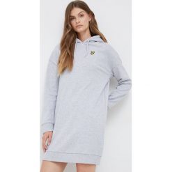 Lyle & Scott sukienka bawełniana kolor szary mini prosta. Szare sukienki Lyle & Scott, na co dzień, l, bez wzorów, z bawełny, bez kołnierzyka, bez ramiączek, maxi. W wyprzedaży za 379.99 zł.