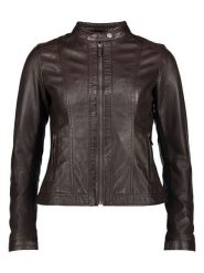 Bugatti Skórzana kurtka w kolorze brązowym rozmiar: 38. Brązowe kurtki Bugatti, bez wzorów, ze skóry, bez kaptura. Za 695.99 zł.