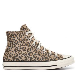Trampki Converse. Brązowe trampki Converse, bez wzorów, retro, bez zapięcia. Za 419.99 zł.
