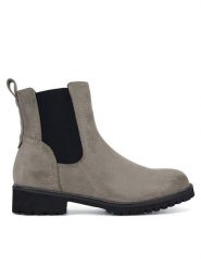 JENNY Botki WYL3999-1 Szary. Szare botki Jenny, bez wzorów, bez obcasa, na płaskiej podeszwie, bez zapięcia. Za 143.99 zł.