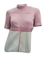 Craft Koszulka kolarska w kolorze jasnoróżowo-białym rozmiar: L. Brązowe t-shirty sportowe Craft, l, bez wzorów, bez ramiączek, rowerowe. Za 121.35 zł.