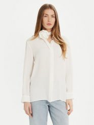 Marella Koszula Inaco 2513111161 Biały Regular Fit. Białe koszule Marella, bez wzorów, z jedwabiu, biznesowe, bez kołnierzyka, bez ramiączek. Za 729.99 zł.