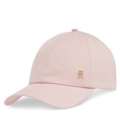 Czapka z daszkiem Tommy Hilfiger. Czerwone czapki z daszkiem Tommy Hilfiger, bez wzorów. Za 149.99 zł.