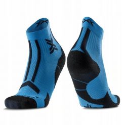 Skarpety unisex X-Socks TRAILRUN DISCOVER ANKLE MINERAL BLUE/X BLACK A016. Niebieskie skarpetki X-Socks, bez wzorów, z włókna. Za 109.99 zł.