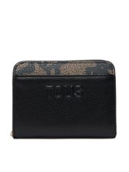 TOUS Portfel Kaos Icon 2002357351 Czarny. Czarne portfele tous, bez wzorów, ze skóry. Za 479.99 zł.