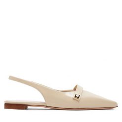 Sandały Max Mara. Brązowe sandały Max Mara, bez wzorów, bez obcasa, na płaskiej podeszwie, bez zapięcia. Za 2,349.00 zł.