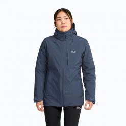 Kurtka 3w1 damska Jack Wolfskin Hunberg 2 3IN1. Niebieskie kurtki Jack Wolfskin, m, bez wzorów, z materiału, bez kaptura. Za 1,549.00 zł.