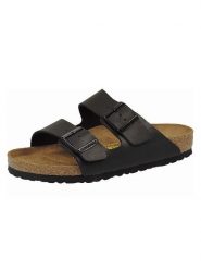 Birkenstock Klapki "Arizona" w kolorze czarnym rozmiar: 46. Czarne klapki Birkenstock, bez wzorów, klasyczne, z otwartym noskiem, bez obcasa, bez zapięcia. Za 334.60 zł.