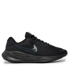 Buty do biegania Nike. Czarne buty do biegania Nike, bez wzorów, bez zapięcia, do biegania, nike revolution. Za 299.99 zł.