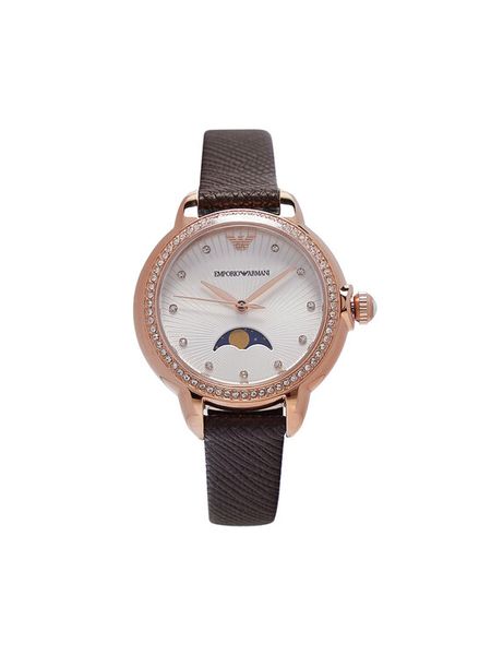 Emporio Armani Zegarek Mia AR11568 Brązowy. Brązowe, analogowe zegarki Emporio Armani. Za 1,289.00 zł.