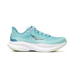 Buty do biegania damskie Hoka One One Mach 6. Niebieskie buty do biegania Hoka One One, bez wzorów, z materiału, bez zapięcia, do biegania. Za 928.00 zł.