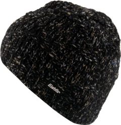 Czapka damska Eisbär Netta 50 cm, czarna. Czarne czapki zimowe Eisbär, bez wzorów, z materiału, eleganckie. Za 148.99 zł.