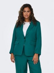 ONLY Carmakoma Marynarka New Frey 15306759 Zielony Regular Fit. Zielone marynarki i żakiety Only Carmakoma, bez wzorów, z syntetyku, bez ramiączek. Za 129.99 zł.