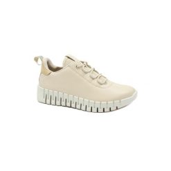 Buty do biegania damskie Ecco Sneaker Gruuv Lea. Białe buty do biegania ECCO, bez wzorów, z gumy, bez zapięcia, do biegania. Za 828.00 zł.