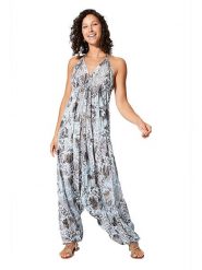 Ipanima Kombinezon w kolorze brązowo-błękitnym rozmiar: 34-40. Brązowe kombinezony Ipanima, bez wzorów, prążkowane, bez kołnierzyka, bez ramiączek. Za 78.99 zł.