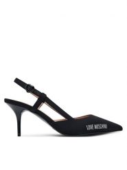 LOVE MOSCHINO Szpilki JA10267G1NIMX00040 Czarny. Czarne szpilki Love Moschino, bez wzorów, z materiału, bez obcasa, na szpilce, bez zapięcia. Za 709.99 zł.