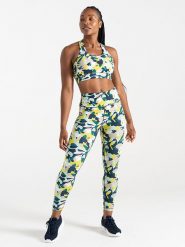 Dare 2b Legginsy sportowe "Influential" w kolorze turkusowo-zielonym rozmiar: 44. Zielone legginsy Dare 2b, bez wzorów, z materiału, sportowe. Za 74.11 zł.