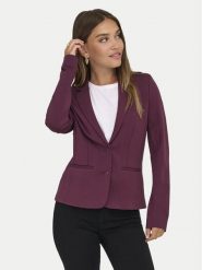 ONLY Marynarka Poptrash 15153144 Bordowy Regular Fit. Czerwone marynarki i żakiety ONLY, xs, bez wzorów, z syntetyku, bez ramiączek. Za 229.99 zł.