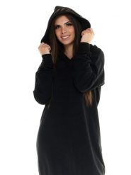 Bluza z kaptur na co dzień na siłownię. Czarne bluzy LEONE 1947 APPAREL, xs, bez wzorów, bez ramiączek, bez kaptura. Za 168.36 zł.