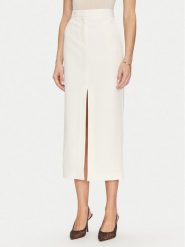Simona Corsellini Spódnica ołówkowa P25CPGO01501 Beżowy Slim Fit. Brązowe spódnice SIMONA CORSELLINI, bez wzorów, z syntetyku, ołówkowe. Za 519.99 zł.