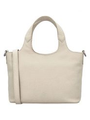 Charm Skórzana torebka w kolorze kremowym - 27 x 18 x 9 cm rozmiar: onesize. Brązowe torebki klasyczne Charm, bez wzorów, z materiału, przez ramię, bez dodatków. Za 217.99 zł.