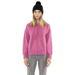 Bluza z bawełna z kaptur na czas wolny na co dzień. Fioletowe bluzy LEONE 1947 APPAREL, bez wzorów, z bawełny, bez kaptura, na fitness i siłownię. W wyprzedaży za 157.01 zł.