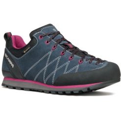 Buty podejściowe damskie Scarpa Crux GTX. Niebieskie buty trekkingowe Scarpa, z gore-texu, bez zapięcia. Za 629.30 zł.