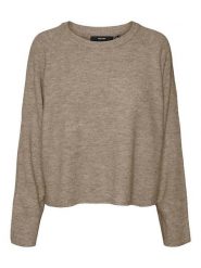 Vero Moda Sweter w kolorze jasnobrązowym rozmiar: XS. Brązowe swetry Vero Moda, xs, bez wzorów, bez ramiączek. Za 87.81 zł.