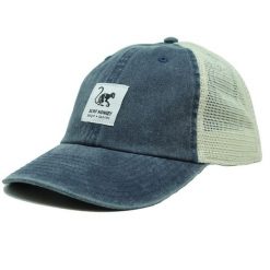 Czapka Trucker - Siatka Płócienna - Bawełna / Rozmiar uniwersalny (Niebieski). Niebieskie czapki z daszkiem SURF MONKEY, bez wzorów, z bawełny, sportowe. Za 159.95 zł.