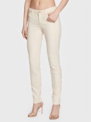 Guess Jeansy Annette W3GA99 D4ZO1 Écru Skinny Fit. Jeansy Guess, z aplikacjami, z bawełny. Za 719.99 zł.