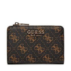 Duży Portfel Damski Guess. Brązowe portfele Guess, z aplikacjami. Za 189.99 zł.