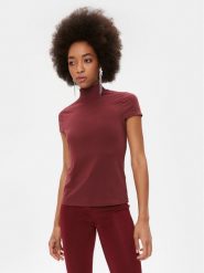 DKNY Sweter P2GHOOQA Bordowy Regular Fit. Czerwone swetry DKNY, xs, bez wzorów, bez ramiączek. Za 279.99 zł.