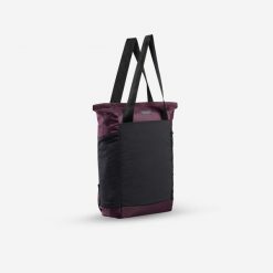 Torba podróżna Forclaz Travel Cabas 15 litrów 2w1. Czarne torby podróżne FORCLAZ, bez wzorów, z materiału, na ramię, duże. Za 79.99 zł.