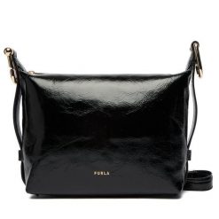 Torebka Furla. Czarne listonoszki Furla, bez wzorów, bez dodatków. Za 1,299.00 zł.