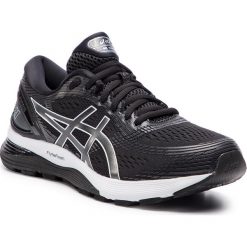 Buty ASICS - Gel-Nimbus 21 1011A172 Black/Dark Grey 001. Czarne buty do biegania ASICS, bez wzorów, z materiału, bez zapięcia, do biegania. Za 739.00 zł.