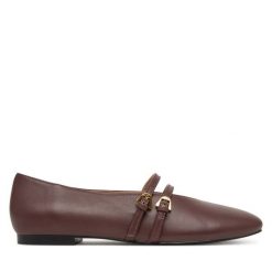 Baleriny Coccinelle. Brązowe baleriny Coccinelle, bez wzorów, bez obcasa, bez zapięcia. Za 899.99 zł.
