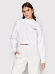 Adidas Bluza HK5170 Biały Loose Fit. Białe bluzy adidas, bez wzorów, z bawełny, bez kaptura. Za 169.99 zł.