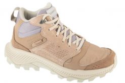 Buty trekkingowe damskie, Tempo Sol Mid WP. Brązowe buty trekkingowe Merrell, z materiału, bez zapięcia. Za 379.99 zł.