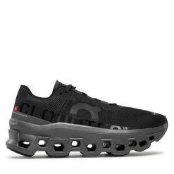Buty do biegania On. Czarne buty do biegania On, bez wzorów, bez zapięcia, do biegania. Za 749.99 zł.