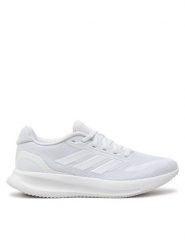 Adidas Buty do biegania Runfalcon 5 IH7760 Biały. Białe buty do biegania adidas, bez wzorów, z meshu, bez zapięcia, do biegania. Za 219.99 zł.