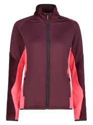 CMP Kurtka polarowa w kolorze bordowo-różowym rozmiar: 40. Czerwone kurtki CMP, bez wzorów, z materiału, bez kaptura. Za 157.35 zł.