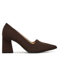 Czółenka HÖGL. Brązowe czółenka Högl, bez wzorów, bez obcasa, bez zapięcia. Za 699.99 zł.