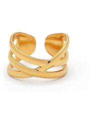 MOODE Pierścionek "Tiphaine" rozmiar: onesize. Żółte pierścionki MOODE, ze stali. Za 43.99 zł.
