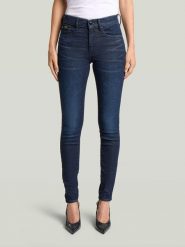 G-Star Dżinsy - Skinny fit - w kolorze granatowym rozmiar: W32/L32. Niebieskie jeansy G-Star, l, z aplikacjami, klasyczne, z podwyższonym stanem. Za 279.95 zł.