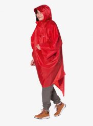 Peleryna przeciwdeszczowa Tatonka Poncho. Czerwone kurtki przeciwdeszczowe Tatonka, s, bez wzorów, z syntetyku, bez kaptura, trekkingowe. Za 229.89 zł.