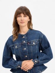 Levi's kurtka dżinsowa Kobiety Bawełna (100%) niebieski, M. Niebieskie kurtki Levi's, m, bez wzorów, z bawełny, klasyczne, bez kaptura. Za 799.95 zł.