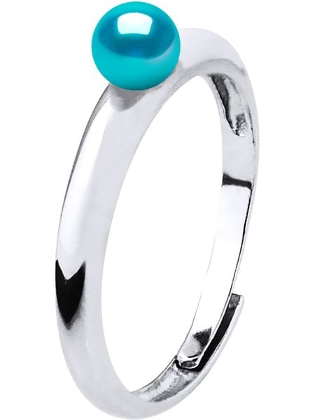 Pearline Srebrny pierścionek z perłą rozmiar: onesize. Szare pierścionki Pearline, z perłą, srebrne. Za 148.95 zł.