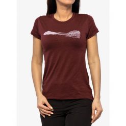 Koszulka merino damska Sensor Merino Air PT SS. Czerwone t-shirty sportowe Sensor, bez wzorów, bez ramiączek. Za 272.99 zł.