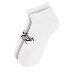 Skarpety krótkie Reebok. Białe skarpetki Reebok, bez wzorów. Za 39.99 zł.