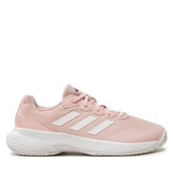 Buty do tenisa adidas. Czerwone buty treningowe adidas, bez wzorów, bez zapięcia, tenisowe. Za 209.99 zł.
